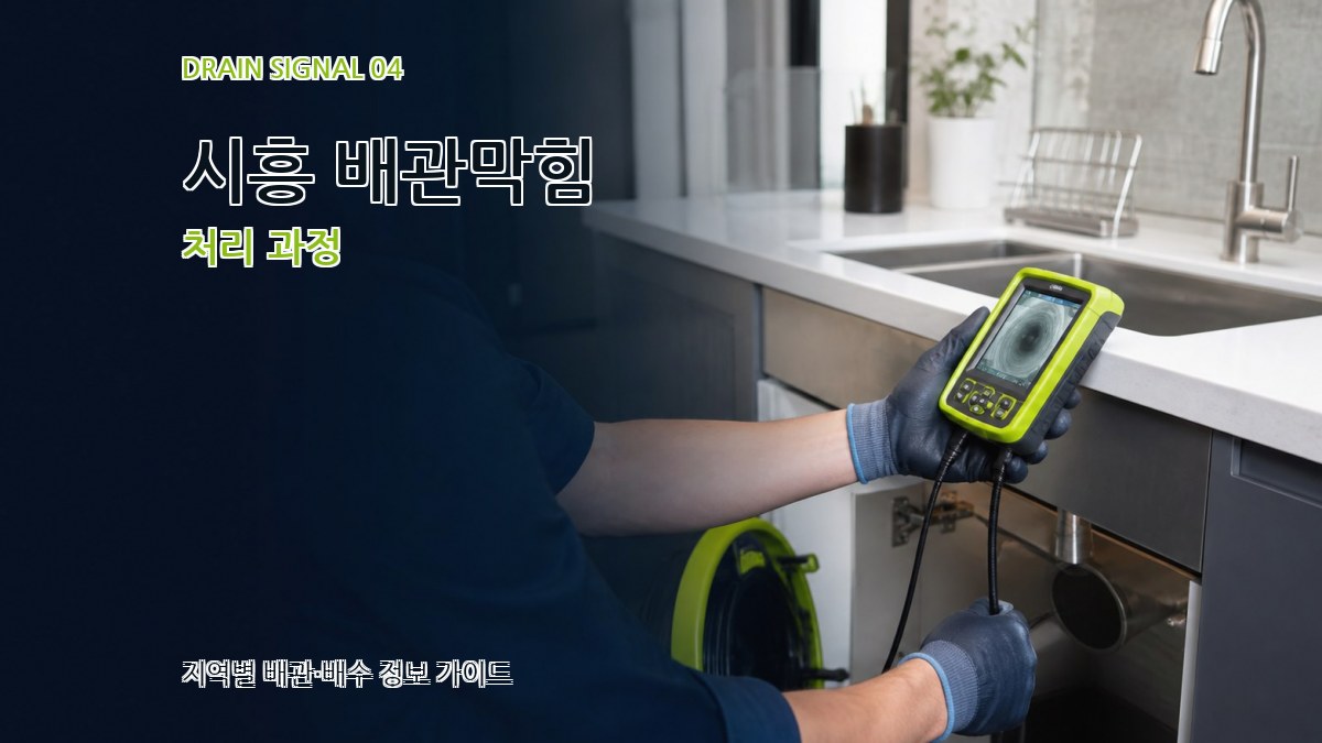 시흥 배관막힘 처리 과정