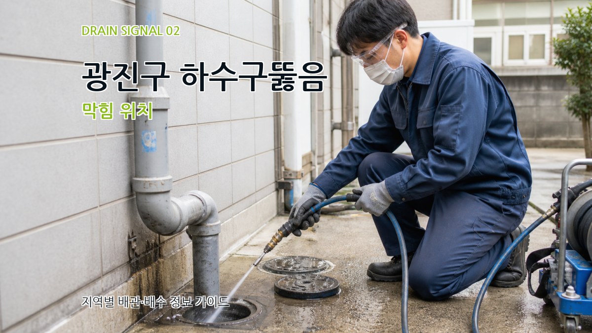 광진구 하수구뚫음 막힘 위치