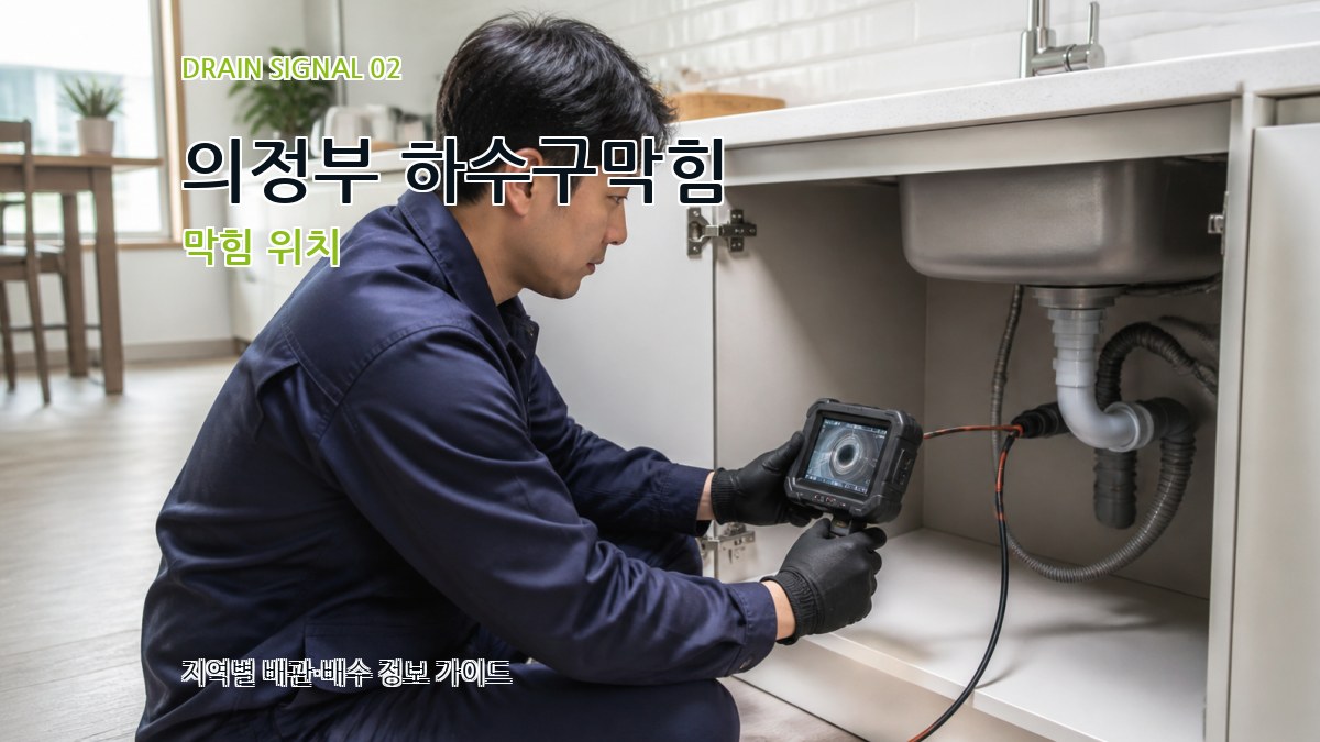 의정부 하수구막힘 막힘 위치