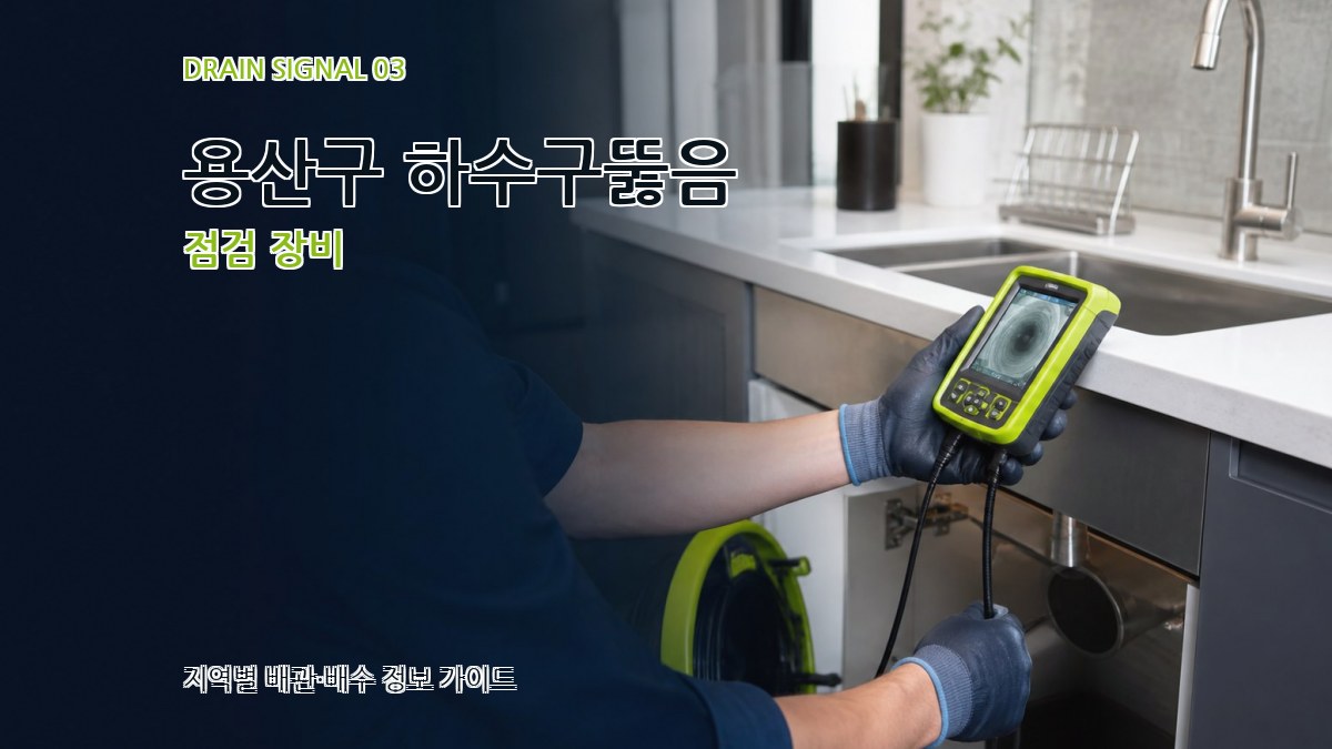 용산구 하수구뚫음 점검 장비