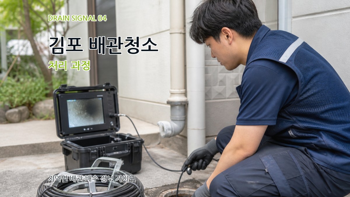 김포 배관청소 처리 과정