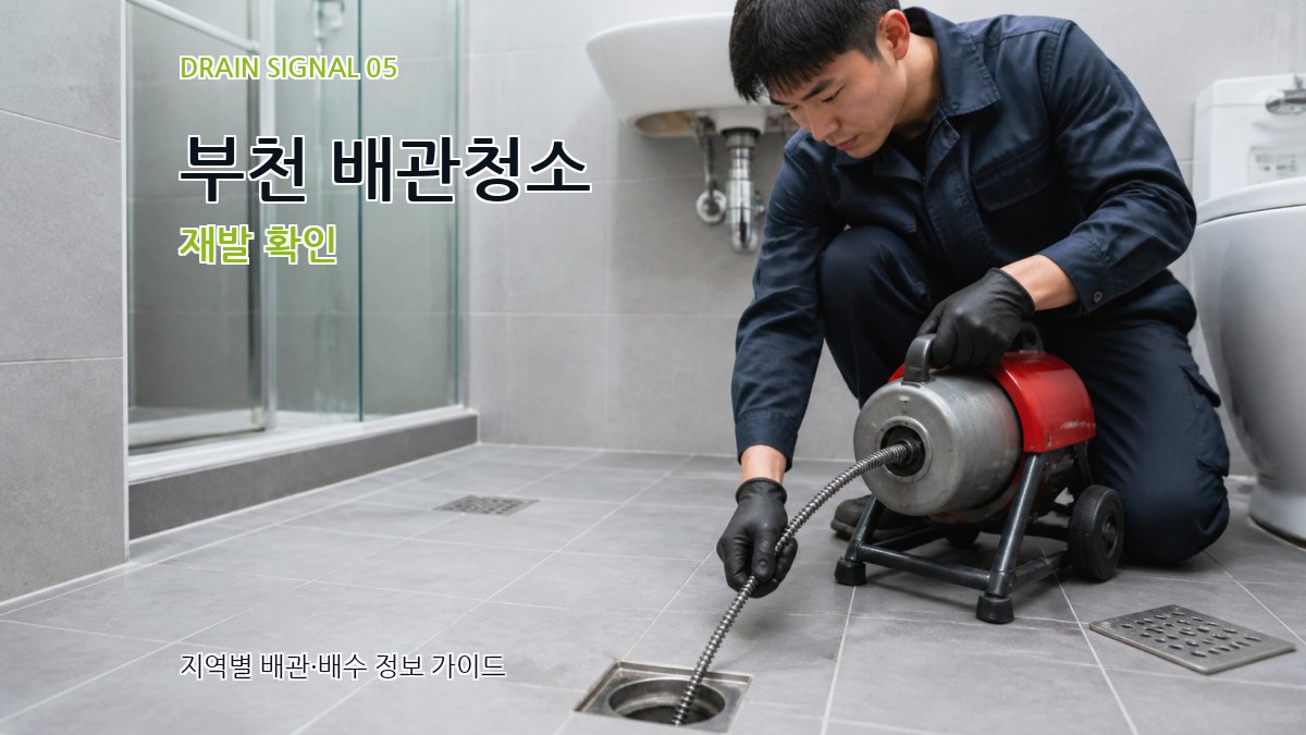 부천 배관청소 재발 확인