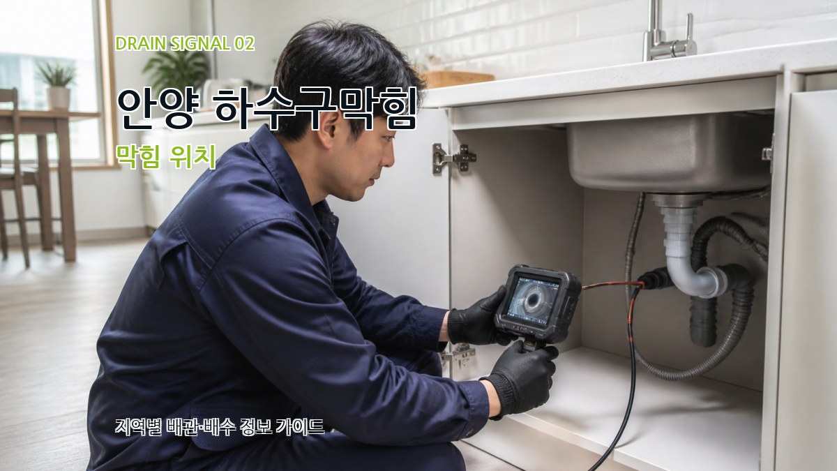 안양 하수구막힘 막힘 위치