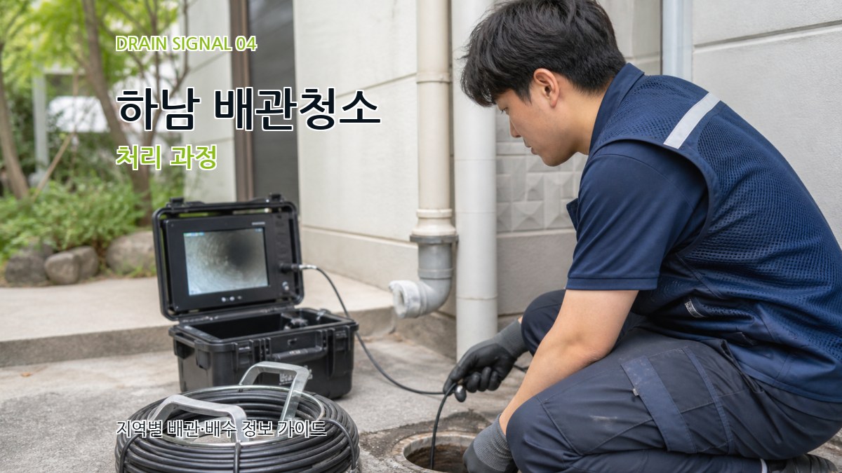 하남 배관청소 처리 과정