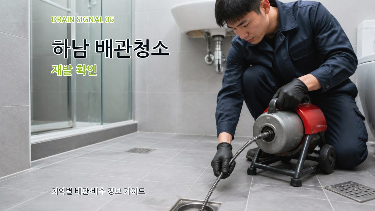 하남 배관청소 재발 확인