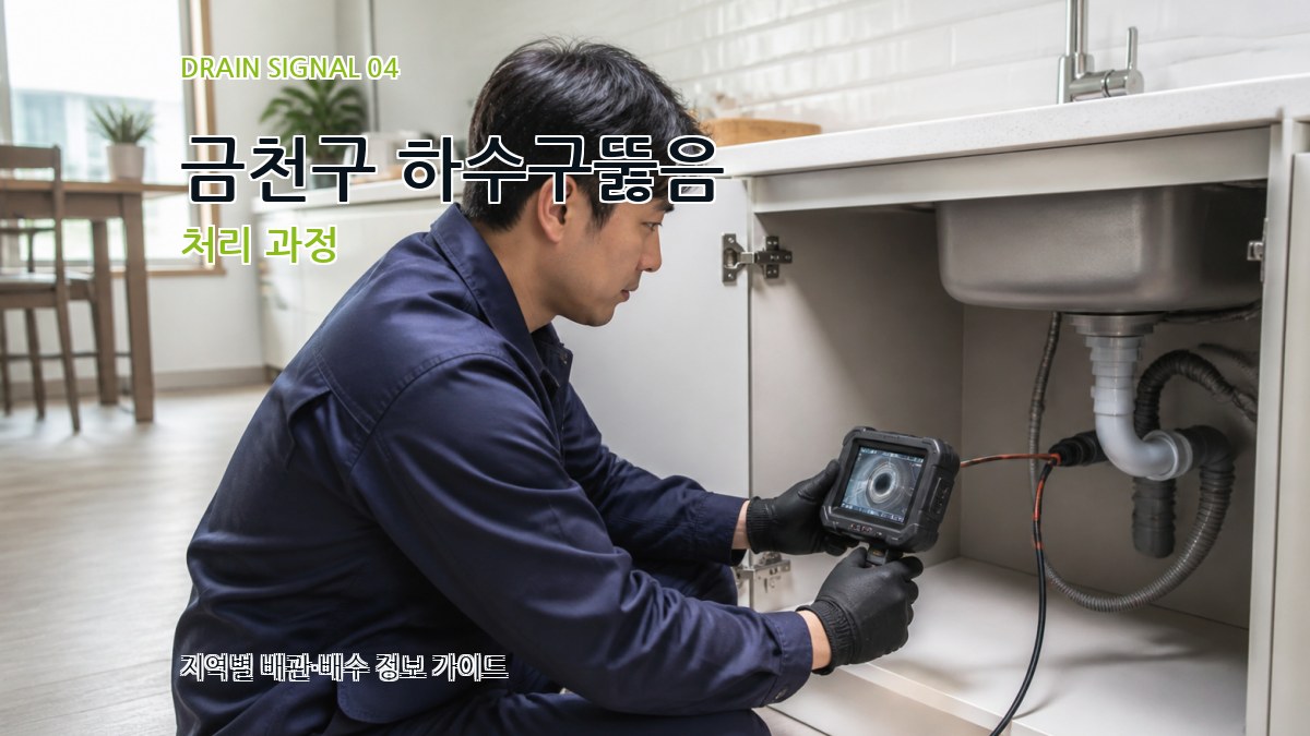금천구 하수구뚫음 처리 과정