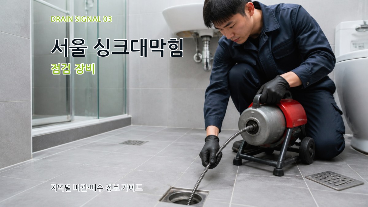 서울 싱크대막힘 점검 장비