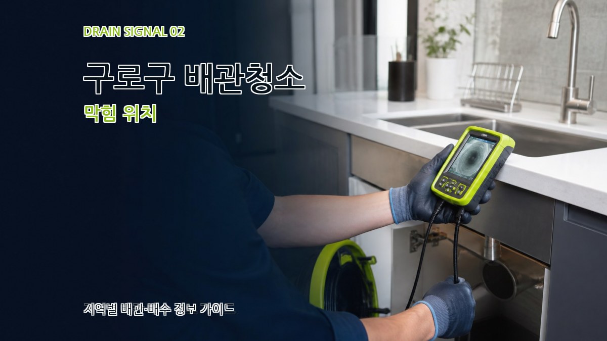구로구 배관청소 막힘 위치