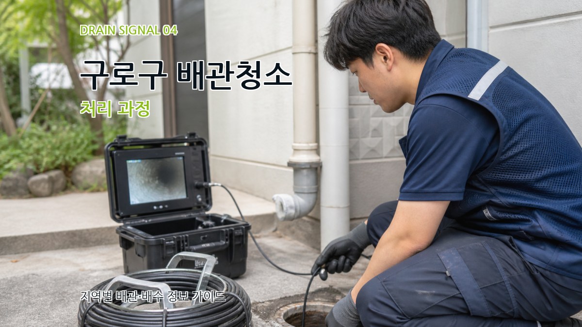구로구 배관청소 처리 과정