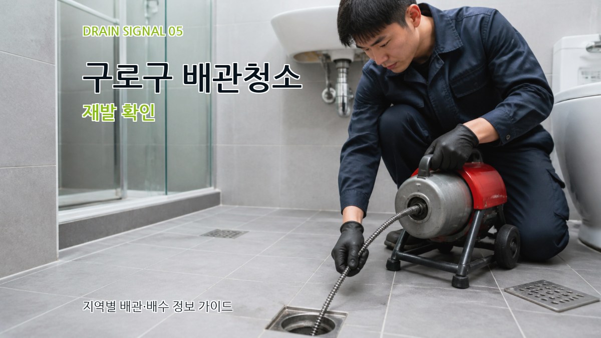 구로구 배관청소 재발 확인