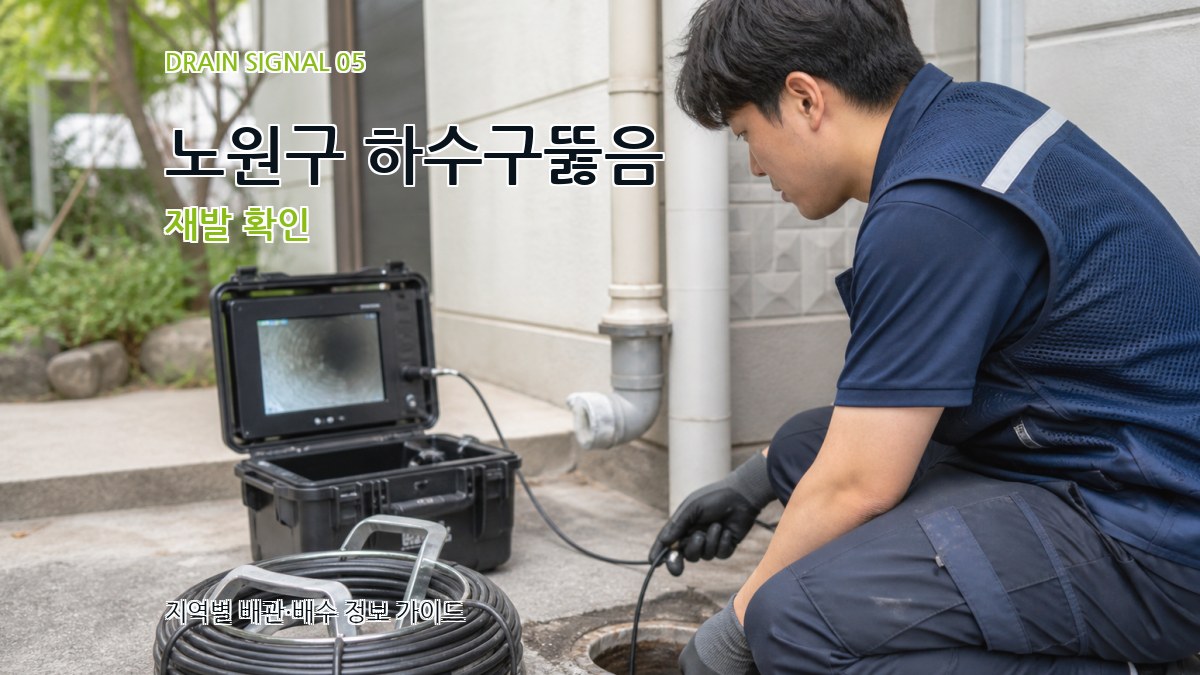 노원구 하수구뚫음 재발 확인