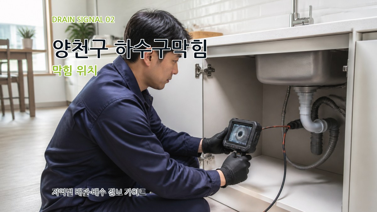 양천구 하수구막힘 막힘 위치
