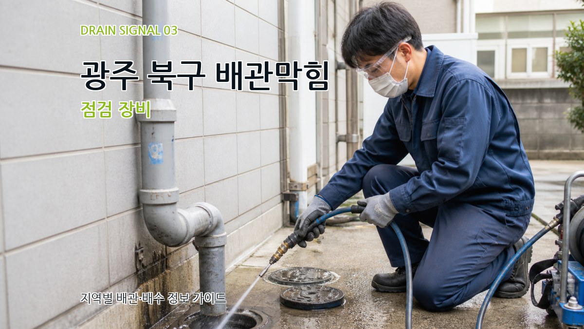 광주 북구 배관막힘 점검 장비