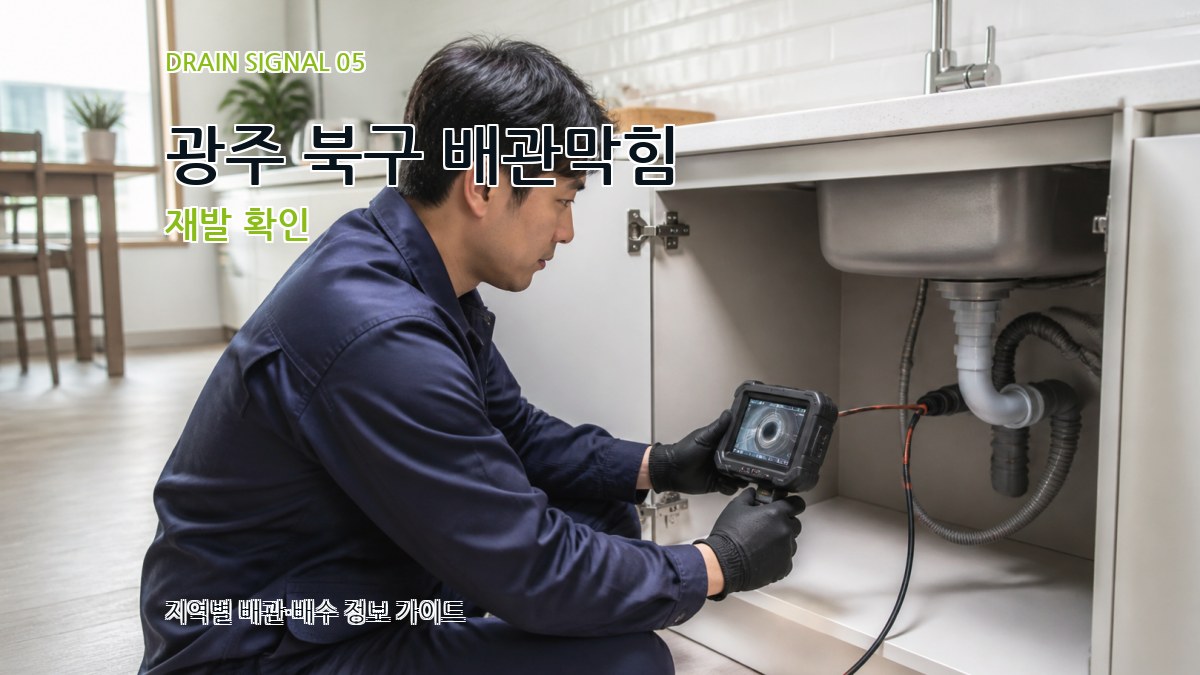 광주 북구 배관막힘 재발 확인