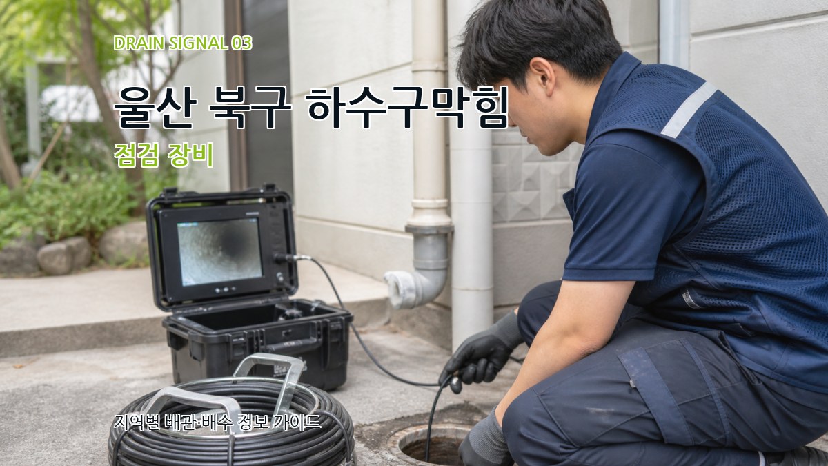 울산 북구 하수구막힘 점검 장비