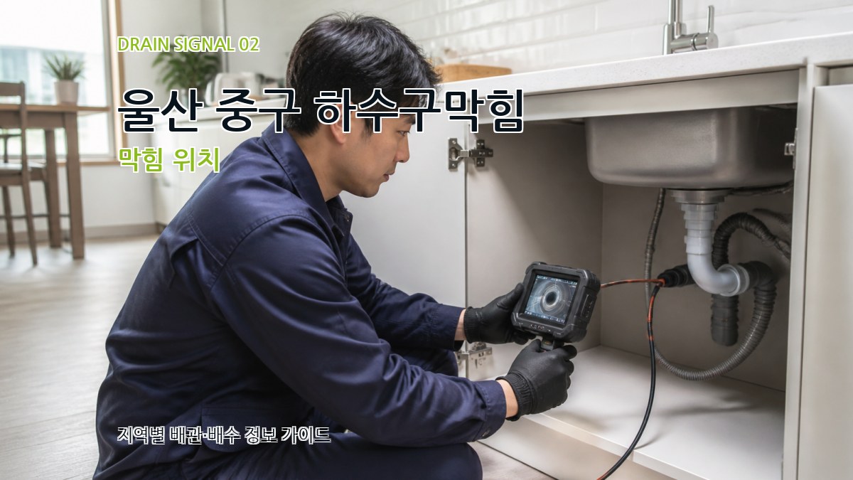 울산 중구 하수구막힘 막힘 위치