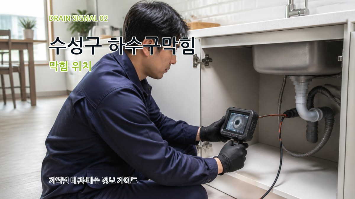 수성구 하수구막힘 막힘 위치