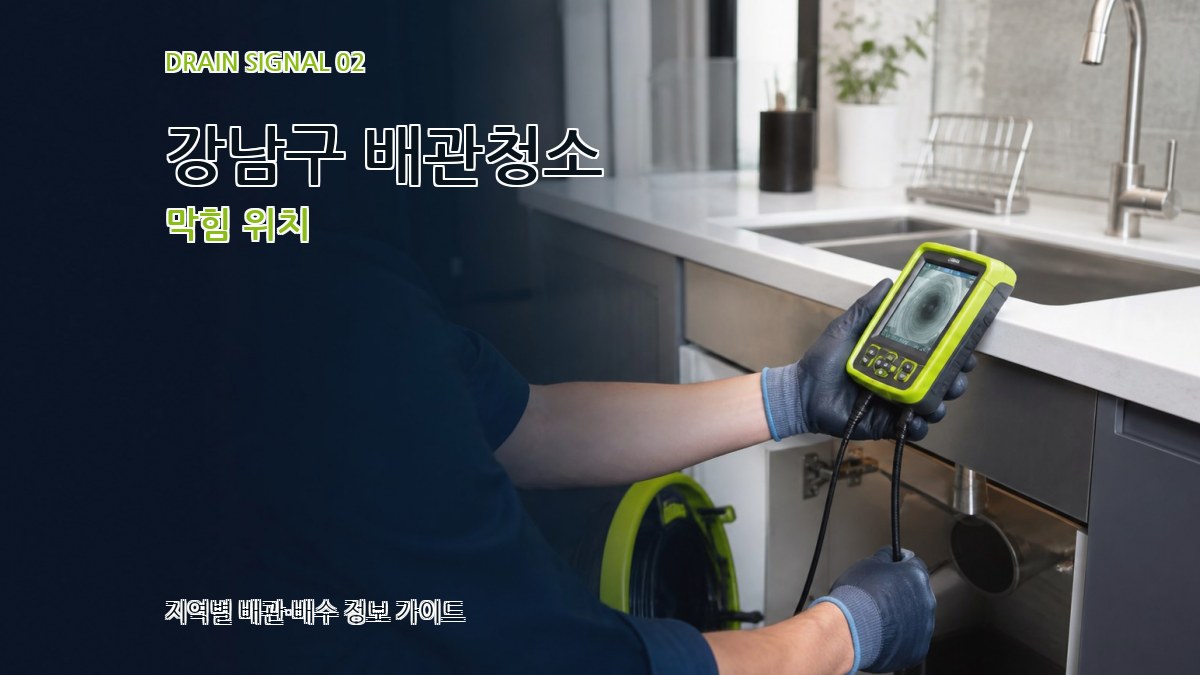 강남구 배관청소 막힘 위치