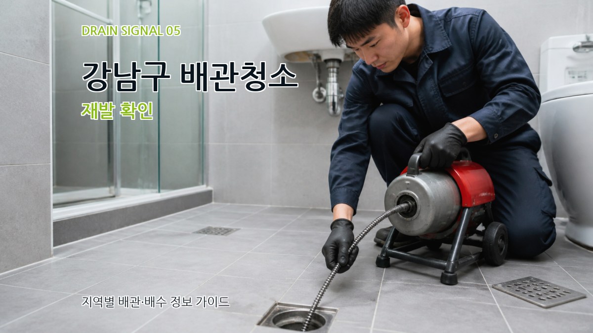 강남구 배관청소 재발 확인
