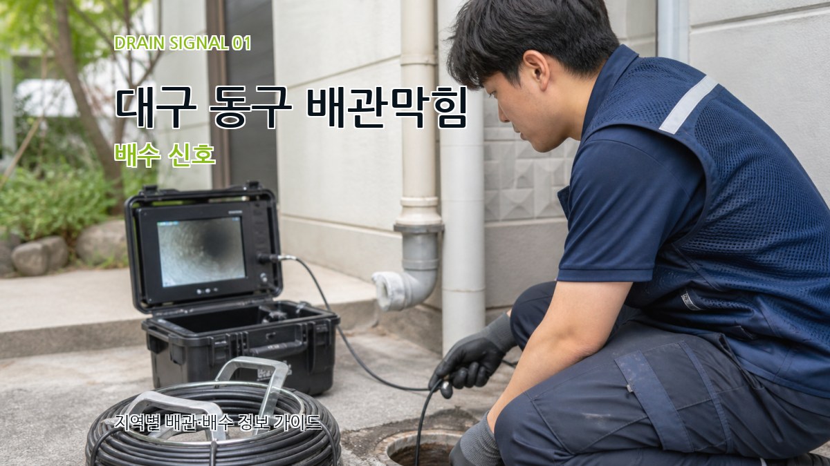 대구 동구 배관막힘