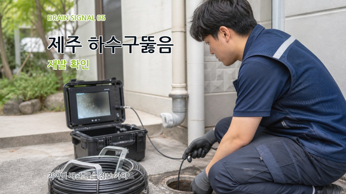 제주 하수구뚫음 재발 확인