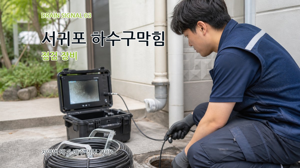 서귀포 하수구막힘 점검 장비