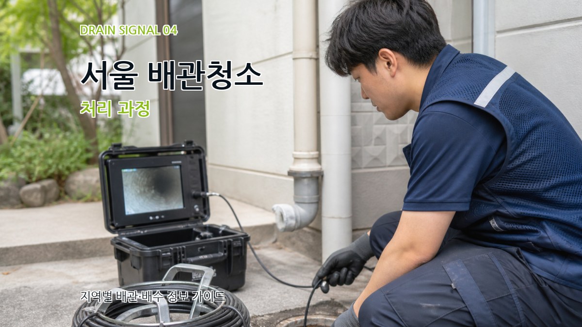 서울 배관청소 처리 과정