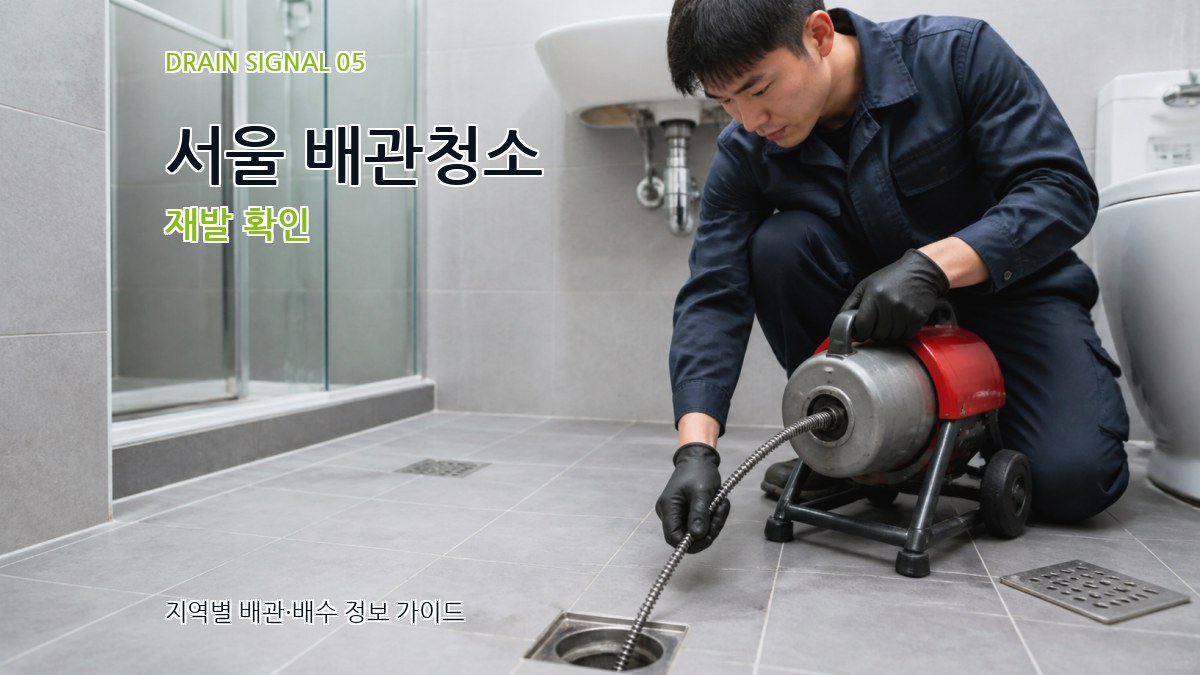 서울 배관청소 재발 확인