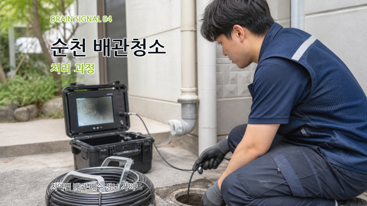순천 배관청소 처리 과정