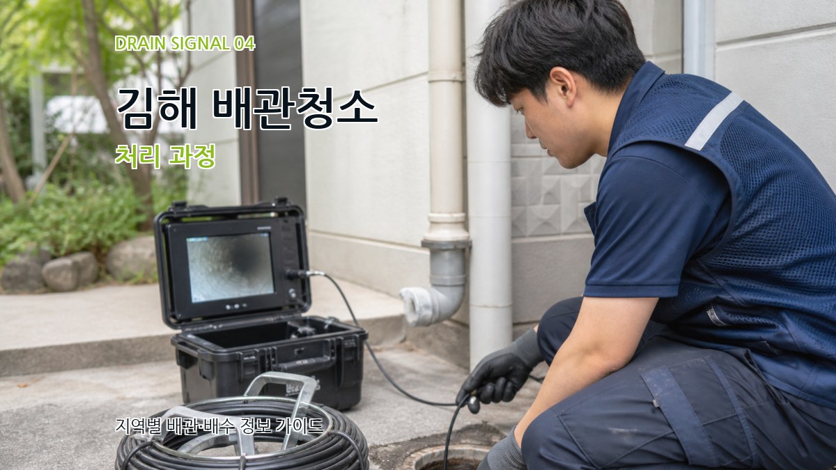 김해 배관청소 처리 과정