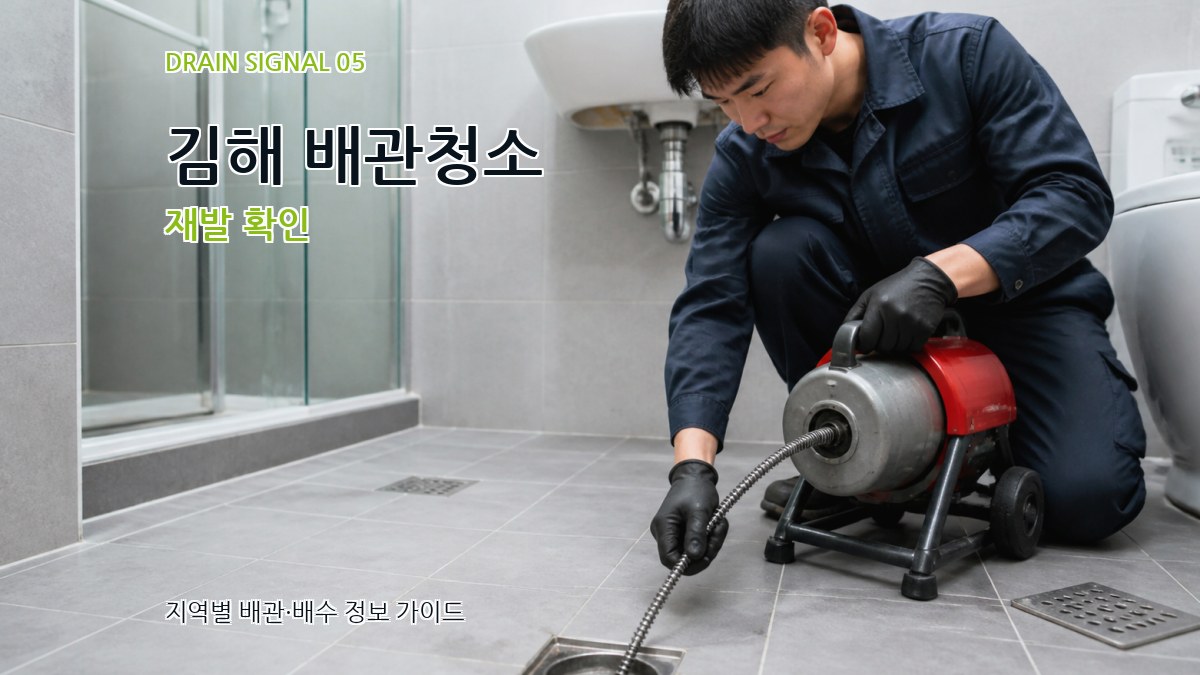 김해 배관청소 재발 확인