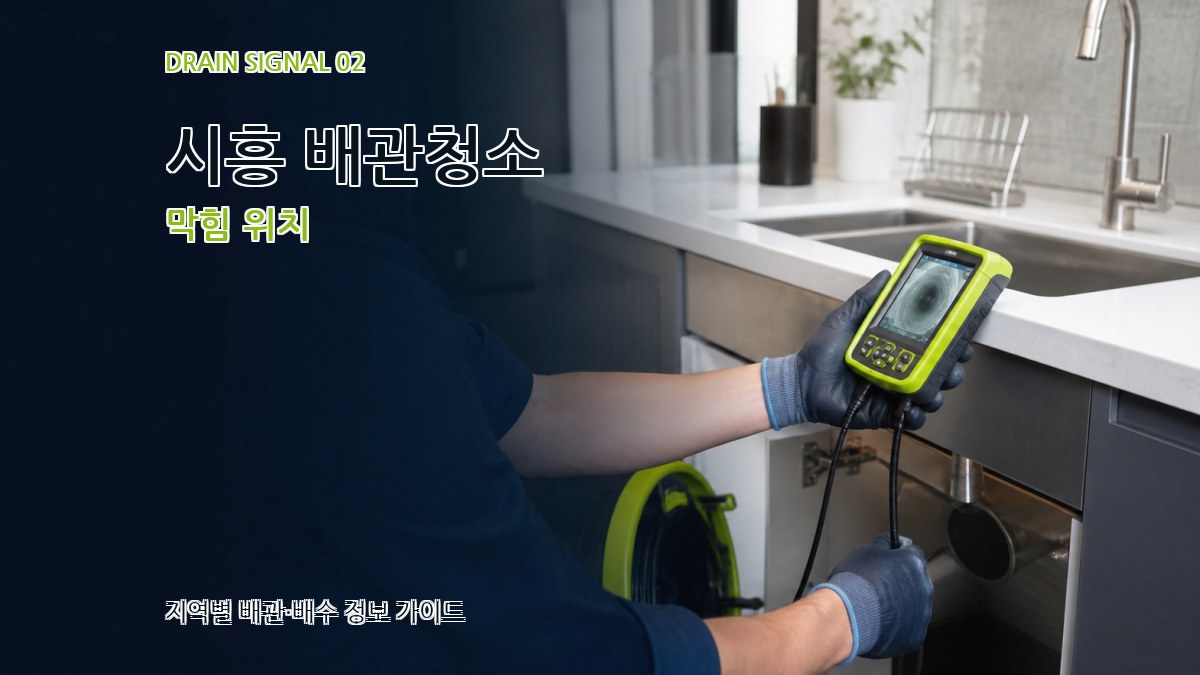 시흥 배관청소 막힘 위치