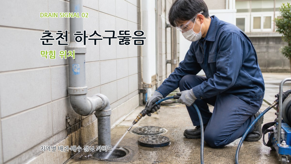 춘천 하수구뚫음 막힘 위치