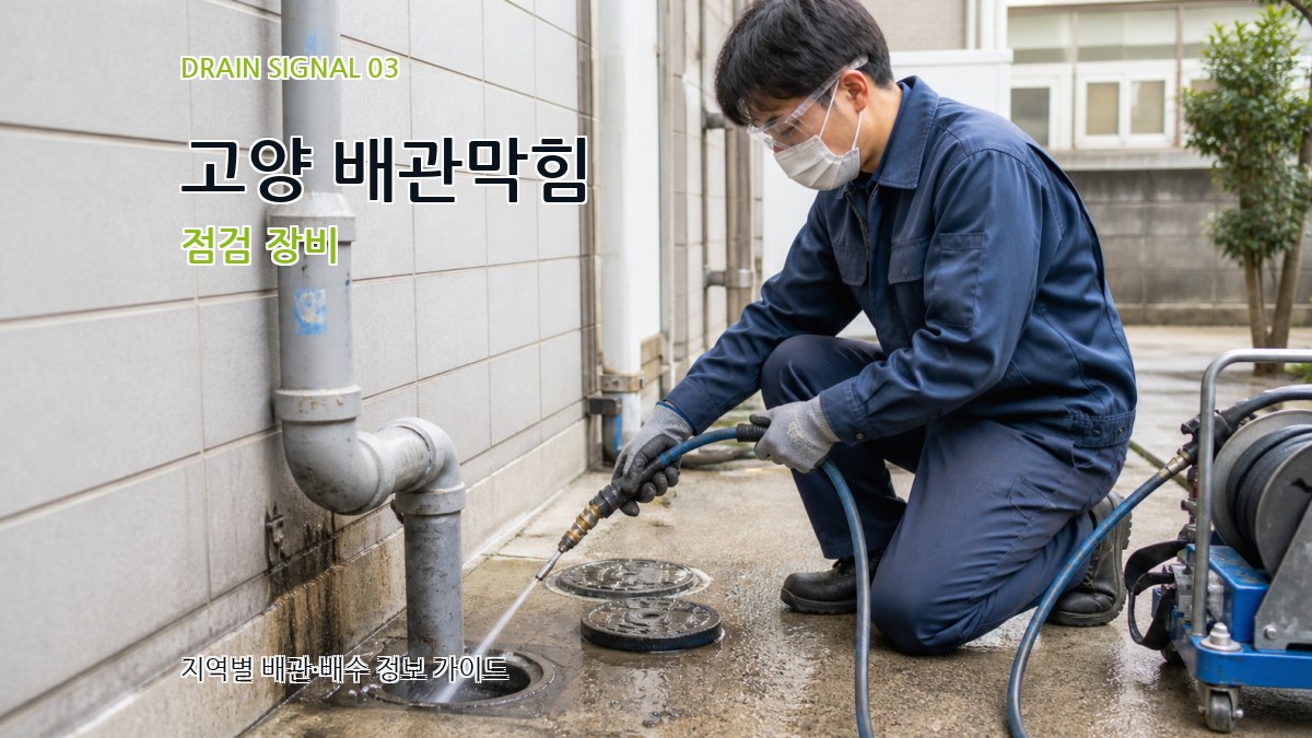고양 배관막힘 점검 장비
