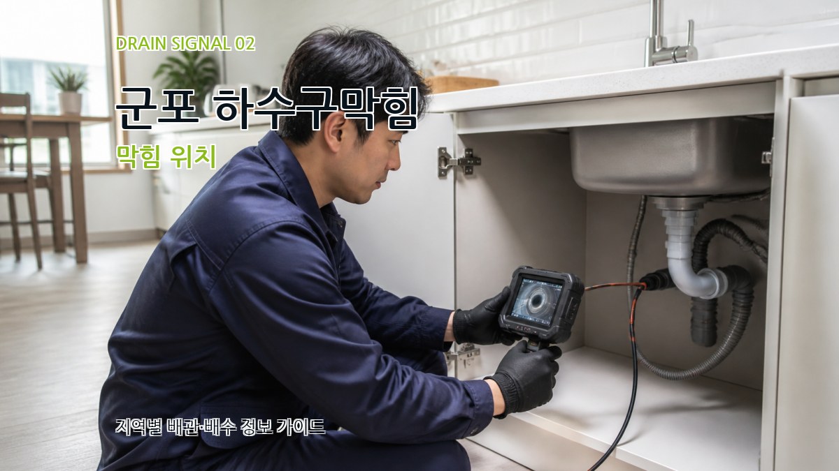 군포 하수구막힘 막힘 위치